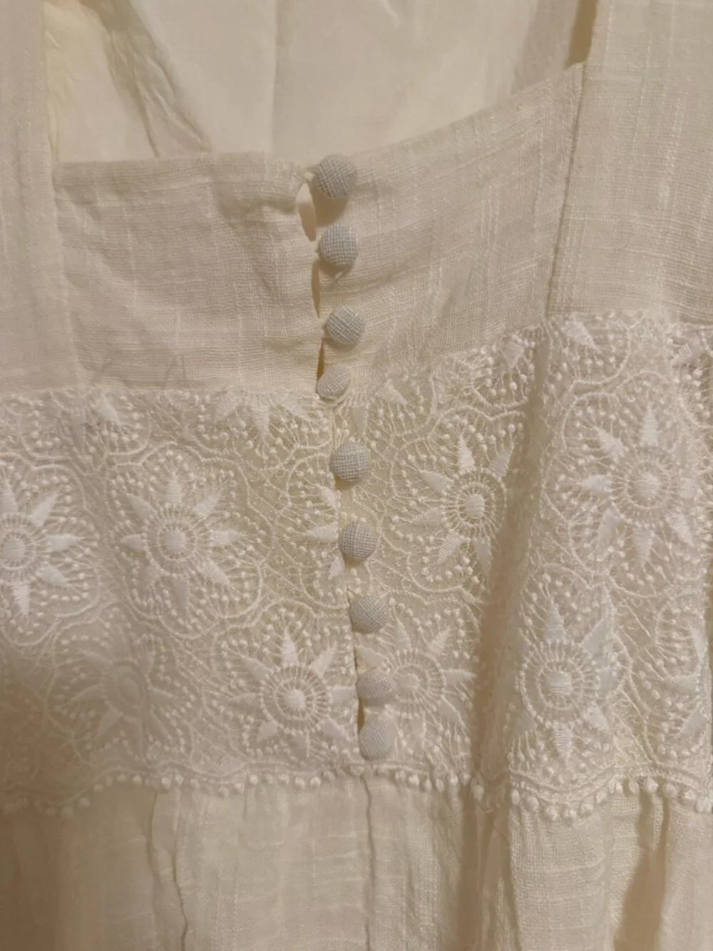 Sezane Backless Mini Dress -  Robe Naidé- White - Size 38 (US 6) - Picture 9 of 15